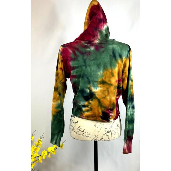 525 America Revolve Dip Dye French Terry Hoodie Amber Multi S - Picture 4 of 5